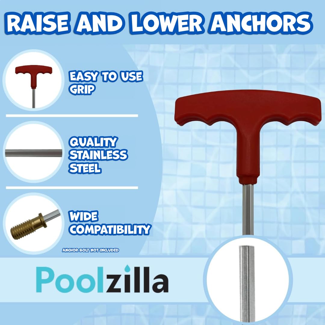 Poolzilla stainless steel hex key delivers durable performance across seasons.
