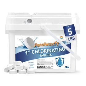 PooolWavify 1-inch chlorine tablet packaging for convenient storage