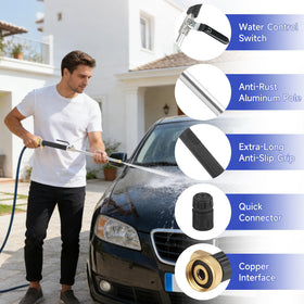POOPLE quick couplers enable tool-free connection and leak-free use.