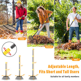 PoPoHoser durable-steel-rake-head resists rust for year-round use