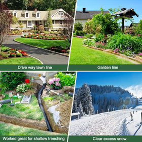PoPoHoser Edger helps maintain clean borders around gardens and flower beds.