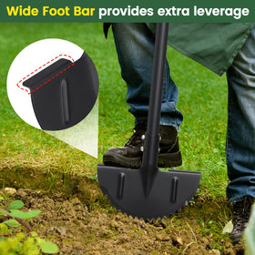 PoPoHoser Edger's T-grip provides secure control for hard-to-reach areas.