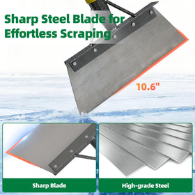 PoPoHoser blade close-up shows rust-proof coating for durability