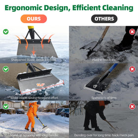 PoPoHoser ice removal on driveway demonstrates fast snow clearing