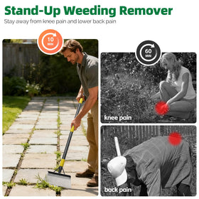 PoPoHoser lawn edger cleans along concrete edges