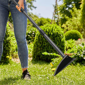 PoPoHoser multi-purpose garden tool for weeding and soil work.