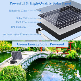 POPOSOAP 15W with two outlets ensuring even air distribution for pond health.
