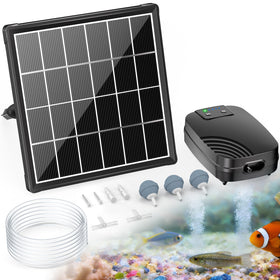 POPOSOAP 3W solar pond aerator panel separation for wire-free setup
