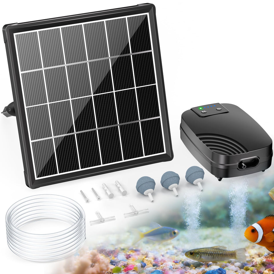 POPOSOAP 3W solar pond aerator panel separation for wire-free setup