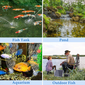 POPOSOAP 4400mAh battery enables night oxygenation for ponds and tanks.