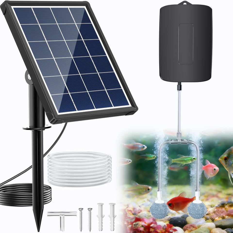 POPOSOAP 4W solar pond aerator pump in action delivering consistent oxygenation.