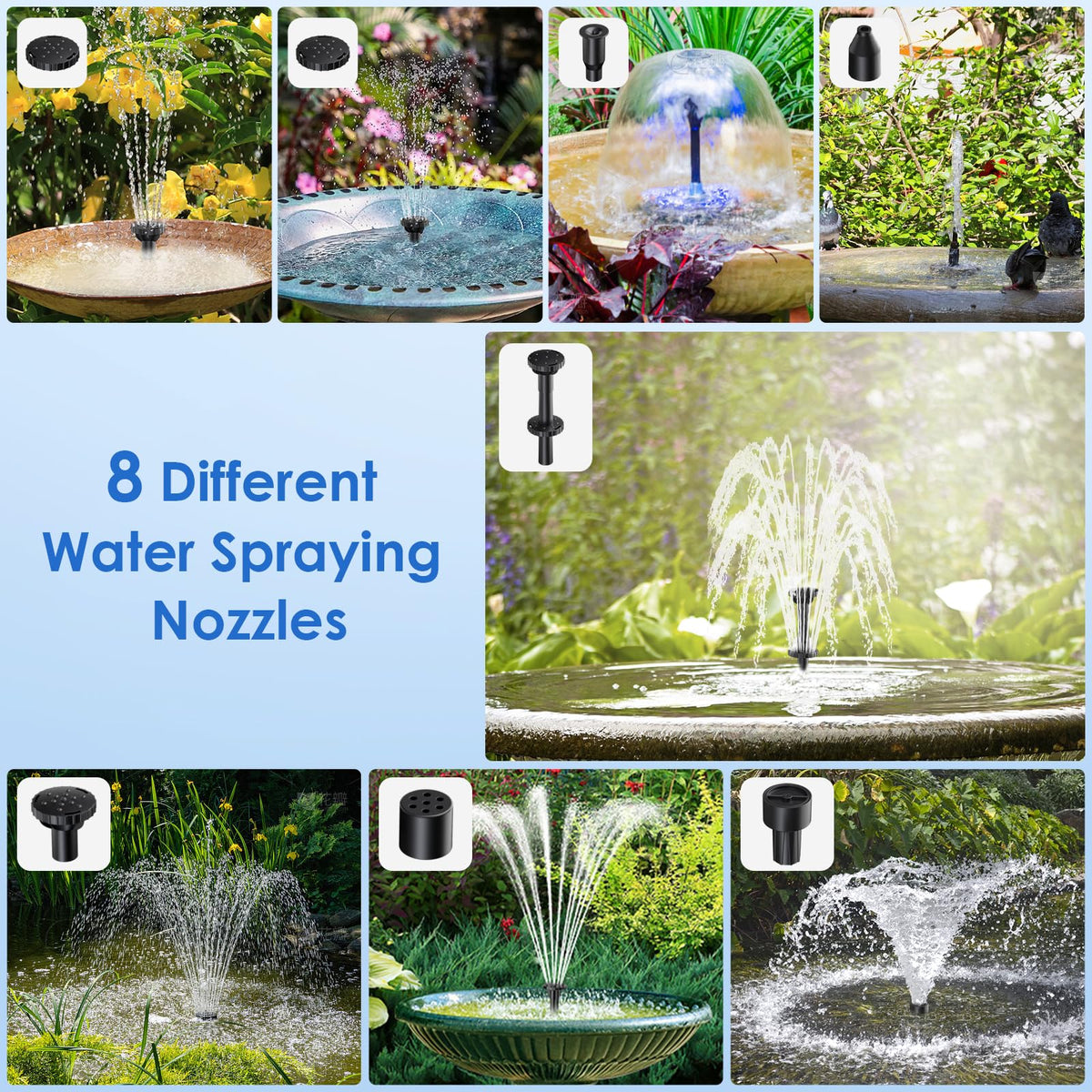POPOSOAP five-foot tubing expands fountain placement options in yards.