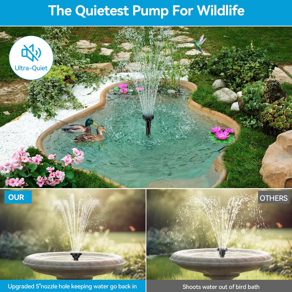 POPOSOAP 5ft tubing enables custom waterfalls and streams.