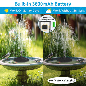 POPOSOAP built-in 3600mAh battery for steady fountain performance.