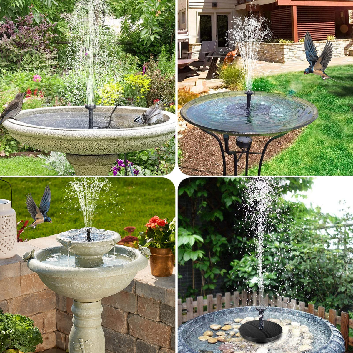 POPOSOAP DIY solar pump kit inspiring creative garden water features