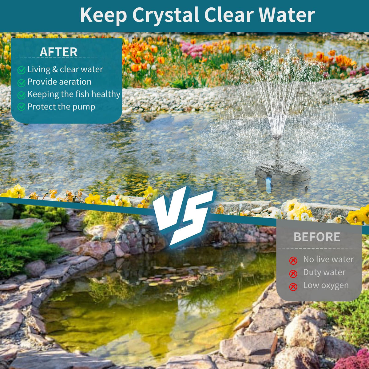 POPOSOAP filter box and bio-ceramic rings improve water clarity and filtration efficiency