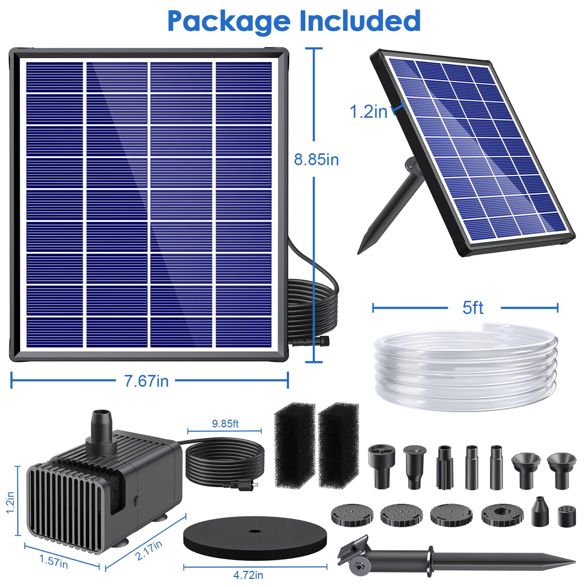 POPOSOAP 180° stake helps easy, versatile outdoor installation.