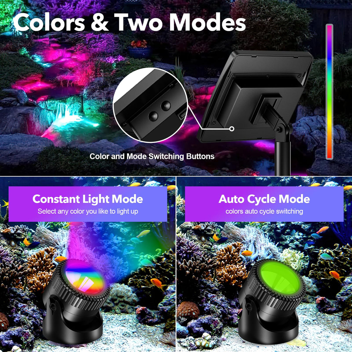 POPOSOAP IP68 waterproof design withstands rain and splashes for year-round use.