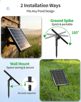 POPOSOAP outdoor design ensures efficient pond aeration outdoors