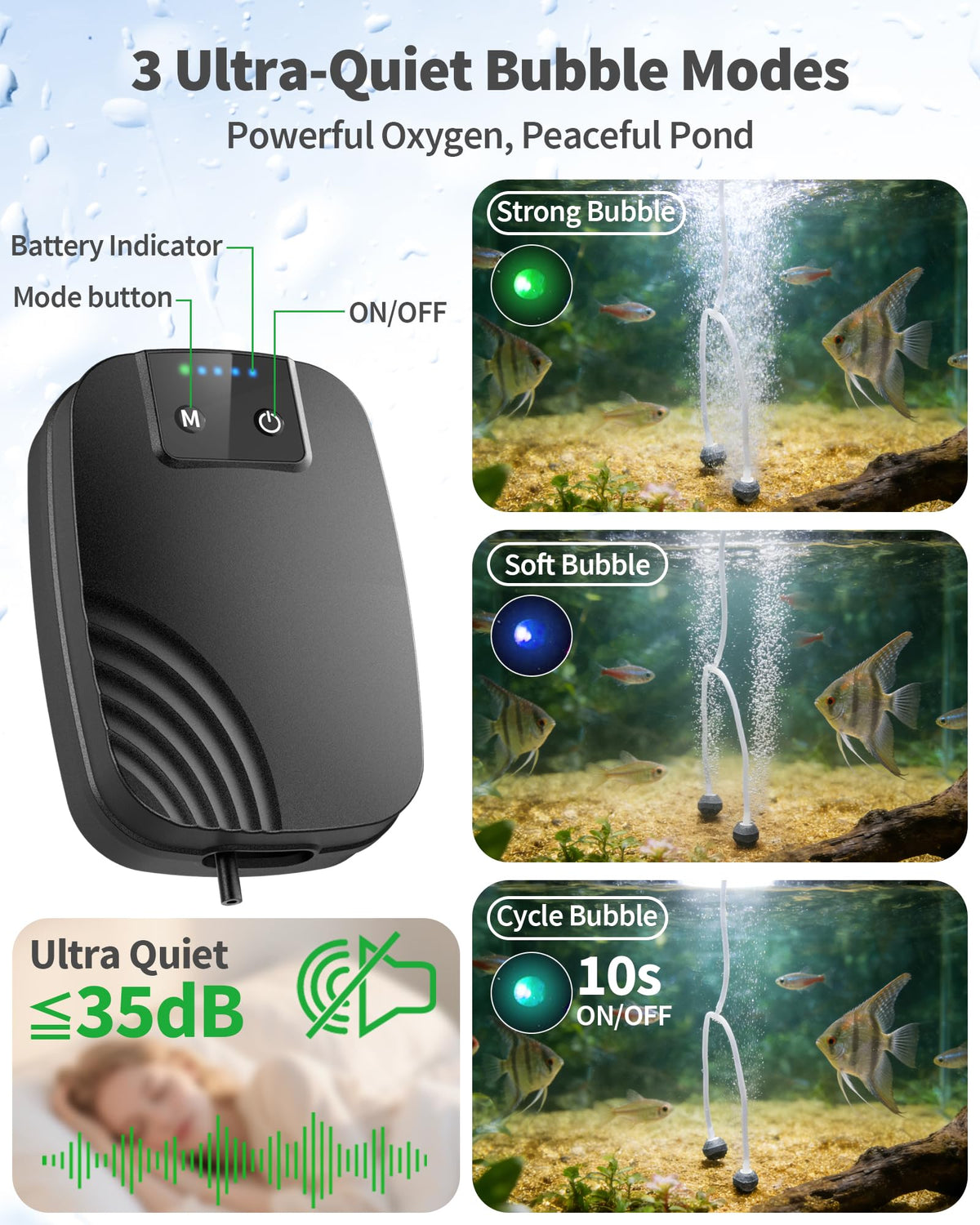 POPOSOAP outdoor design keeps pump separated from panel for safer outdoor use