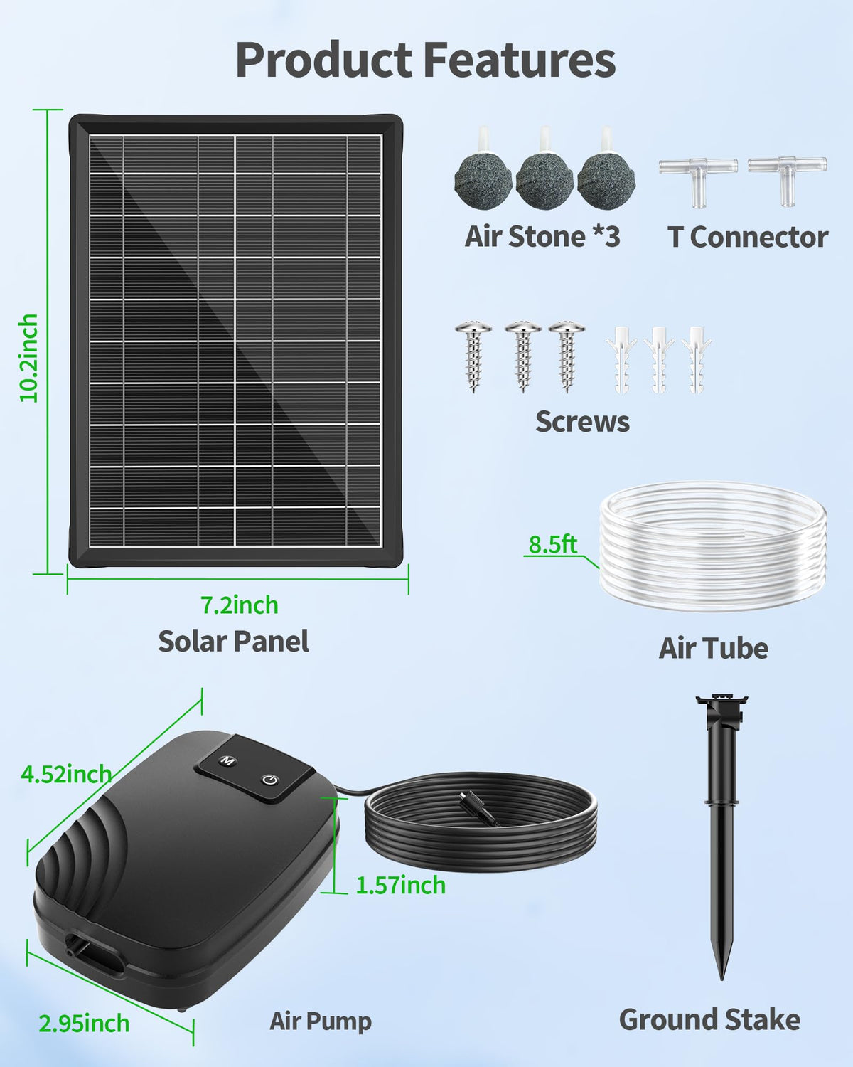POPOSOAP suitable for fish ponds and small tanks with adaptable modes