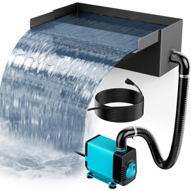 POPOSOAP pond waterfall box in stainless steel for durable outdoor use