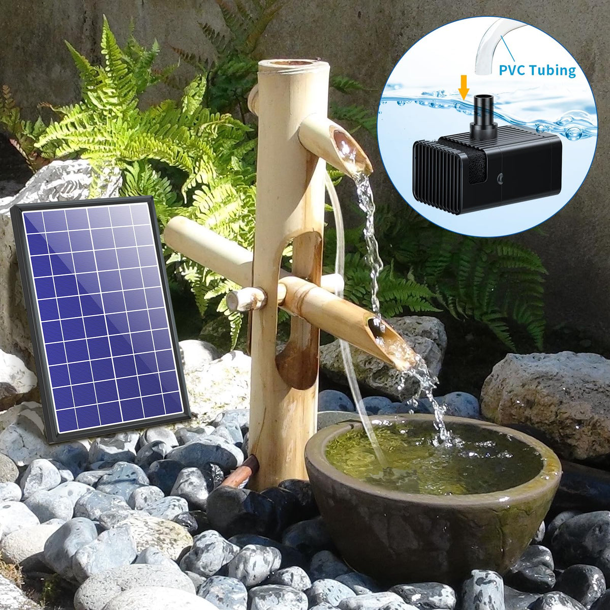 POPOSOAP water-shortage sensor protects the motor during low water.
