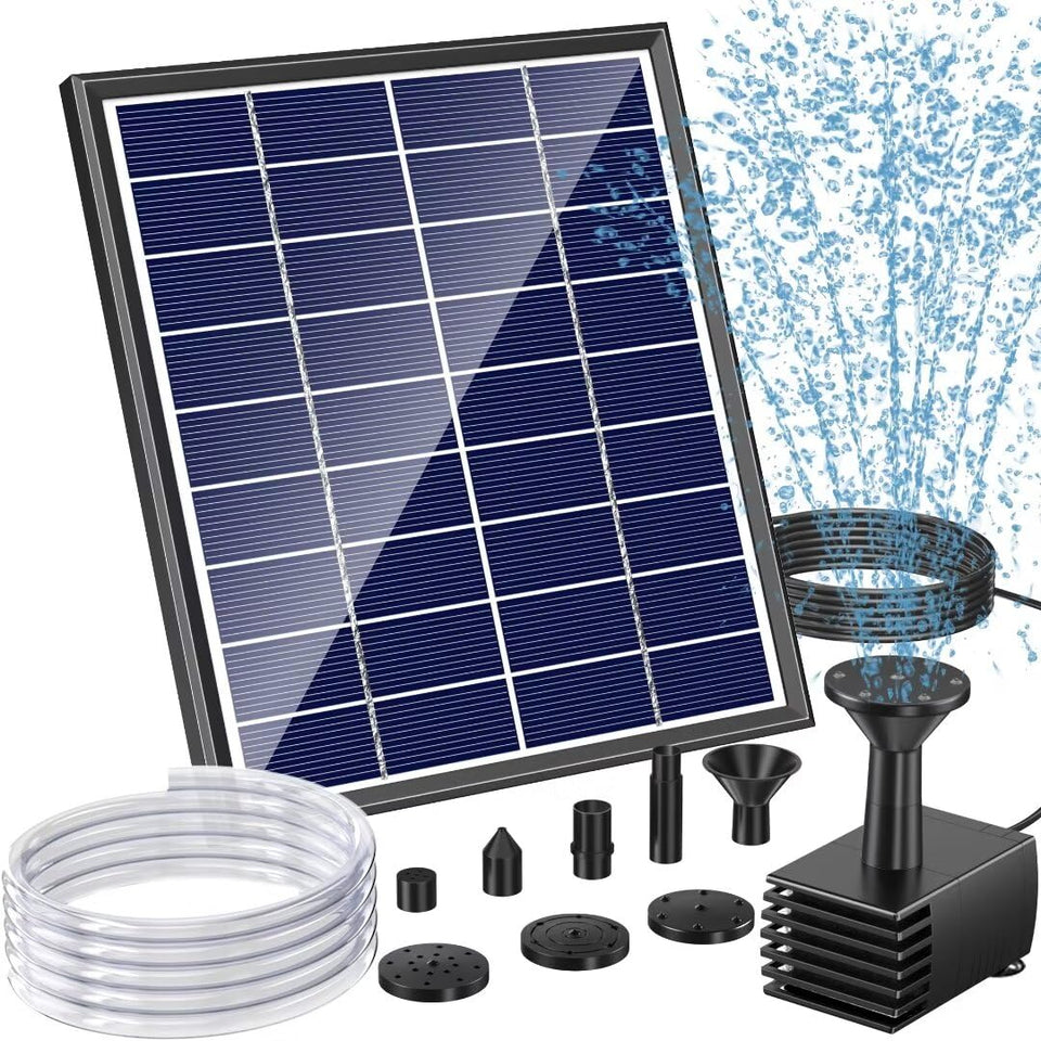 POPOSOAP solar panel for bird baths with durable glass and efficient sunlight capture