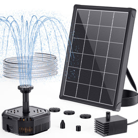 POPOSOAP solar panel close-up demonstrating energy efficiency for reliable fountain operation