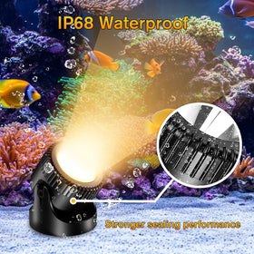 POPOSOAP timer-enabled pond light for hands-free evening illumination