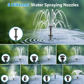 POPOSOAP ultra quiet pump creates soothing fountain sounds for birds
