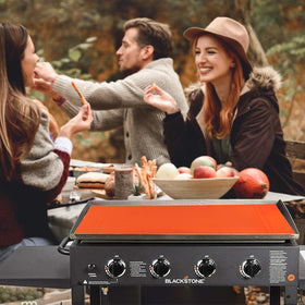 POPQEEN cuttable silicone griddle mat 28-inch for compact setups with protective benefits.