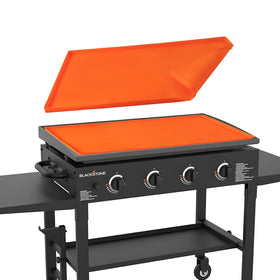 POPQEEN silicone protective cover on a 36-inch Blackstone griddle shields from debris and rust.