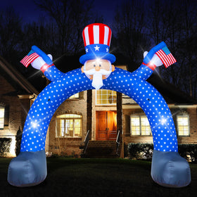 Poptrend LED inflatable archway offers quick setup with included blower and accessories.