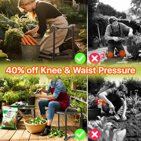 Poraise ergonomic-2in1-design highlights switchable seat and kneeler