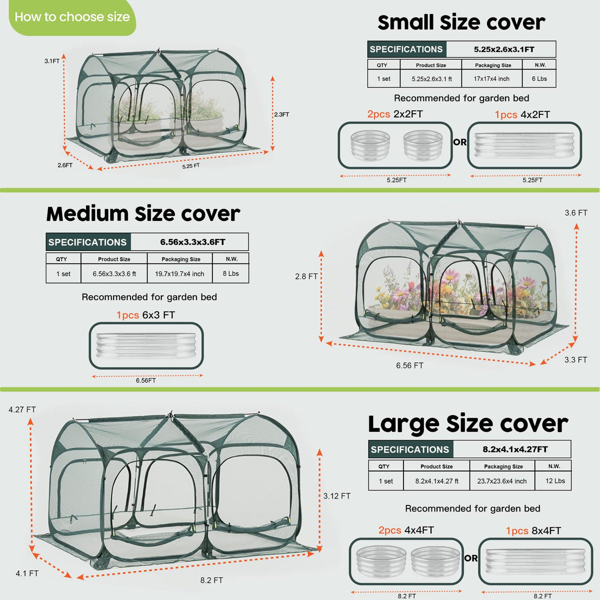Porayhut garden cage acts as pest guard for vegetables and fruits