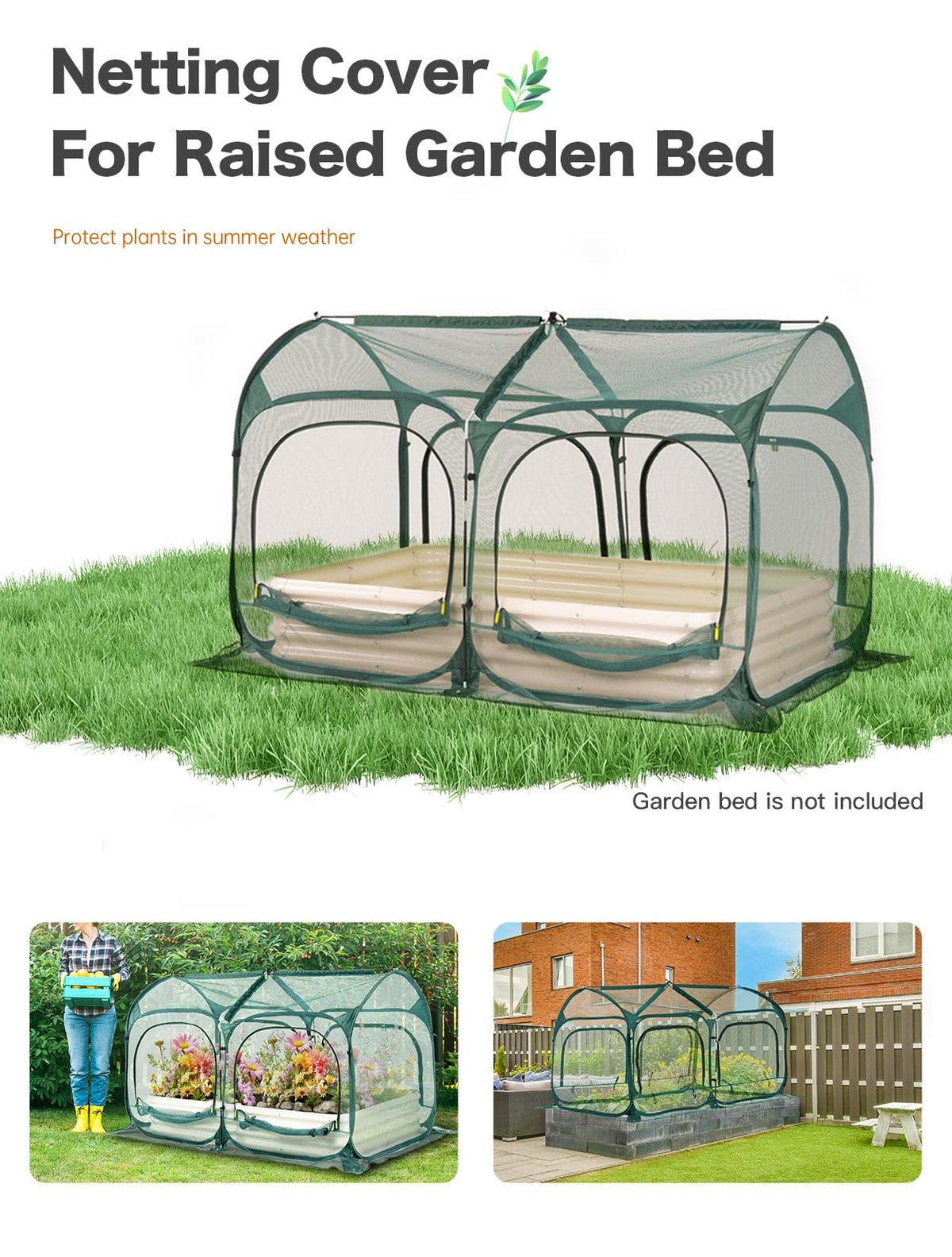 Porayhut plant protection net close-up shows durable 210D Oxford mesh