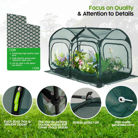 Porayhut quick-open net enables fast garden access