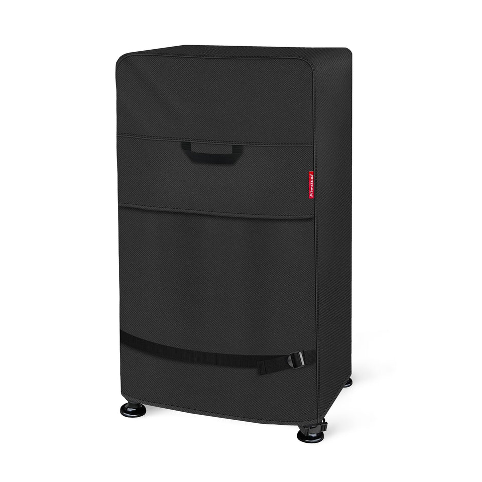 Porch Shield 40-inch smoker cover front view protects an electric smoker from rain and sun