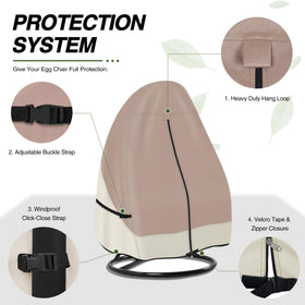 Porch Shield adjustable click-close straps ensure a snug, secure fit.