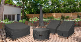 Porch Shield air vents reduce moisture buildup under the cover.