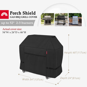 Porch Shield uses 600D material for durable protection against sun and wear.