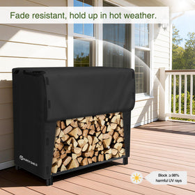 Dimensions of Porch Shield firewood cover for 48l x 25w x 45h racks