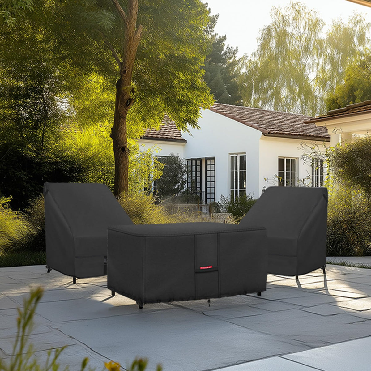 Porch Shield double-stitched seams prevent tears for durable outdoor protection.