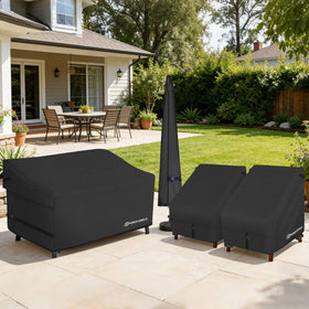 Heavy-duty handles help with quick installation and removal of the cover.