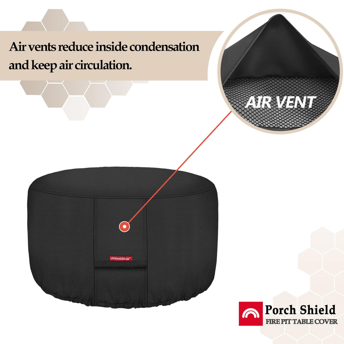 Porch Shield heavy-duty handles simplify installation and removal.