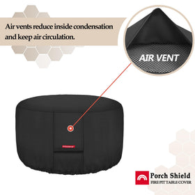 Porch Shield heavy-duty handles simplify installation and removal.