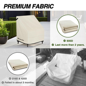 Porch Shield easy-handles simplify installation and removal