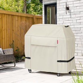 Porch Shield easy-on, easy-off handles simplify seasonal grill storage.
