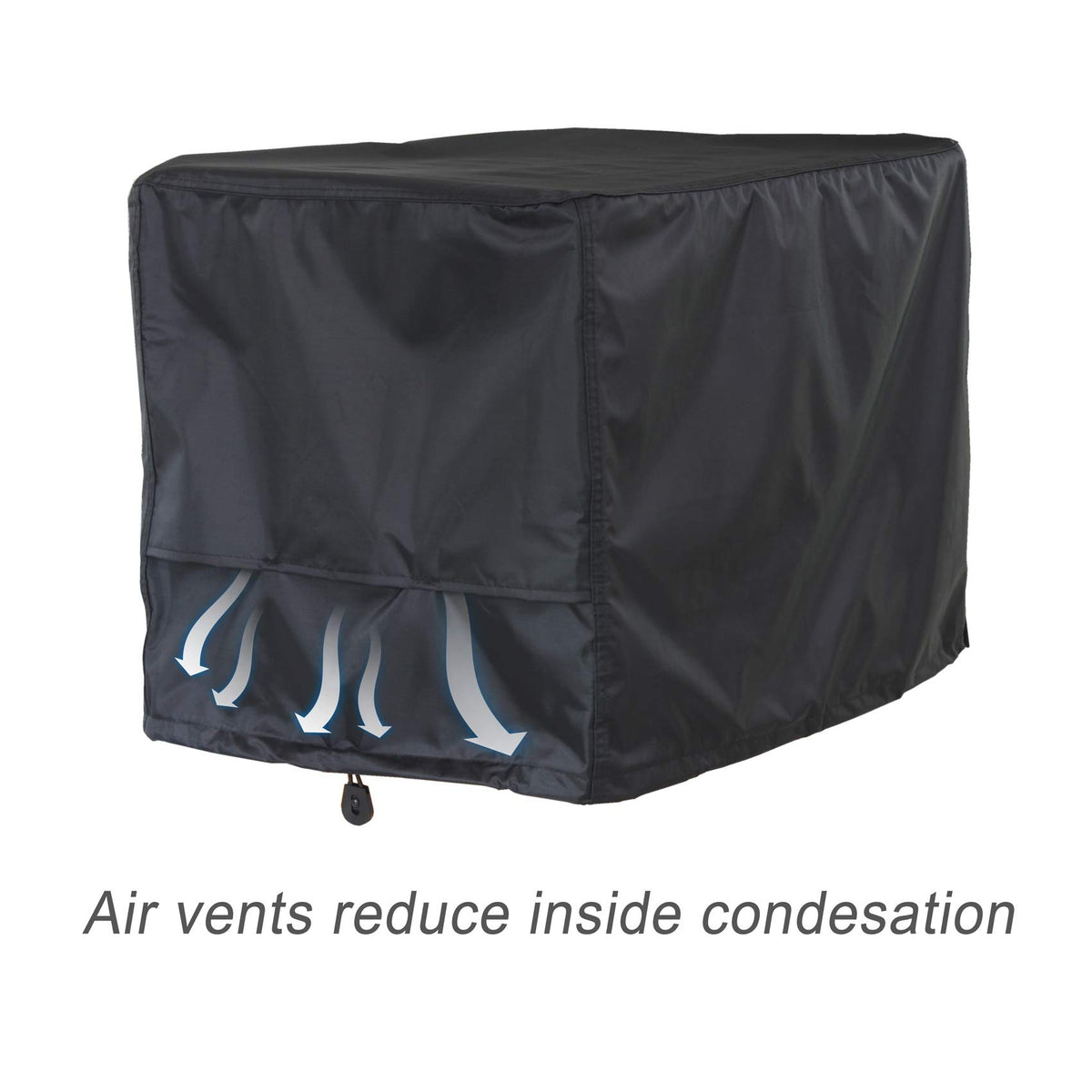 Porch Shield elastic hem cord seals bottom for windproof security